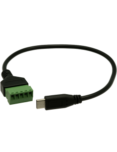 Conexion USB-C Macho a terminales 0.25m