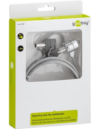 Cable seguridad con llave 1.5mts