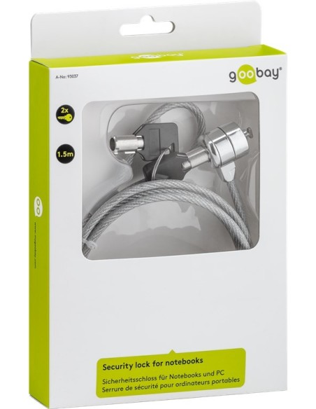 Cable seguridad con llave 1.5mts