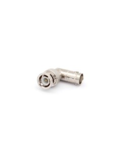 CONECTOR BNC MACHO A CONECTOR BNC HEMBRA ACODADO