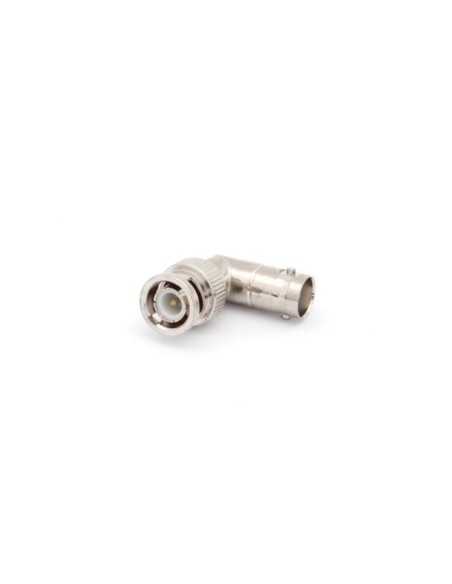 CONECTOR BNC MACHO A CONECTOR BNC HEMBRA ACODADO