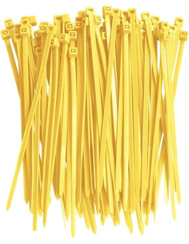 100 BRIDAS AMARILAS 2.6x100MM
