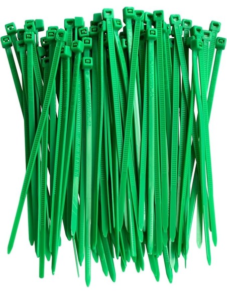 100 BRIDAS VERDES 2.6x100MM
