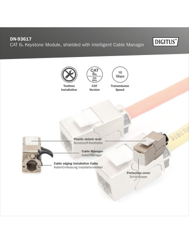 Módulo Keystone CAT 6A, apantallado