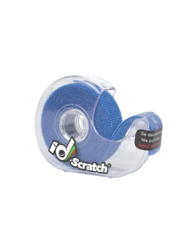 Cinta velcro carrete 2m x 2cm color azul