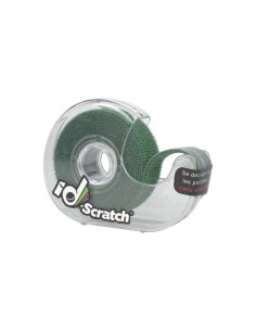 Cinta velcro carrete 2m x 2cm color verde oscuro