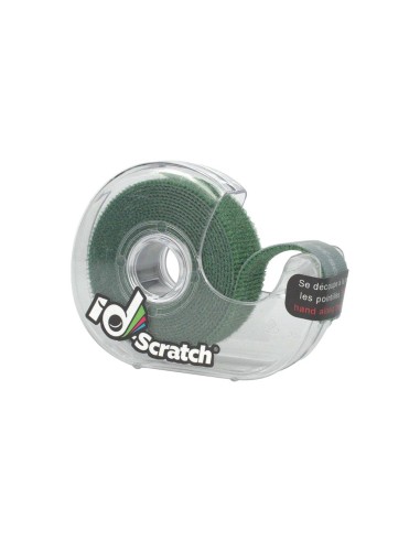 Cinta velcro carrete 2m x 2cm color verde oscuro