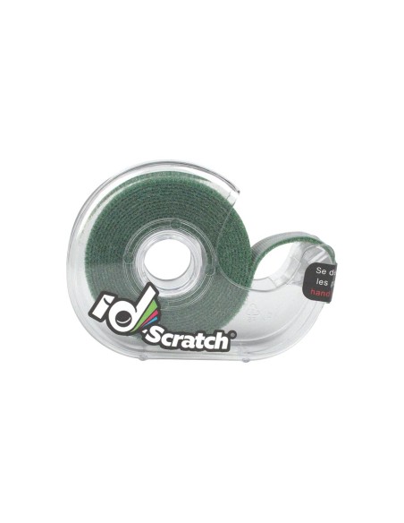 Cinta velcro carrete 2m x 2cm color verde oscuro