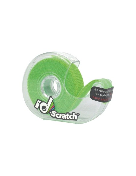 Cinta velcro carrete 2m x 2cm color verde fluo