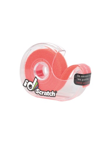 Cinta velcro carrete 2m x 2cm color naranja