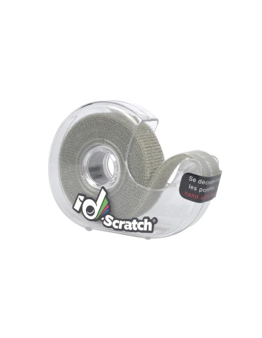 Cinta velcro carrete 2m x 2cm color gris