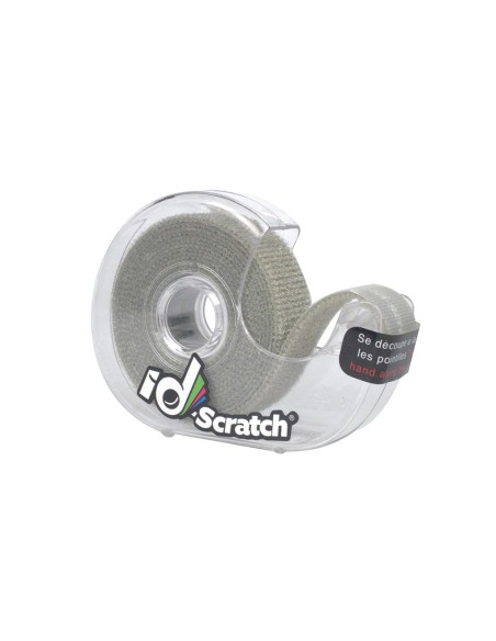 Cinta velcro carrete 2m x 2cm color gris