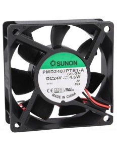 VENTILADOR SUNON 24Vdc 70X70X25mm SISTEMA BOLAS