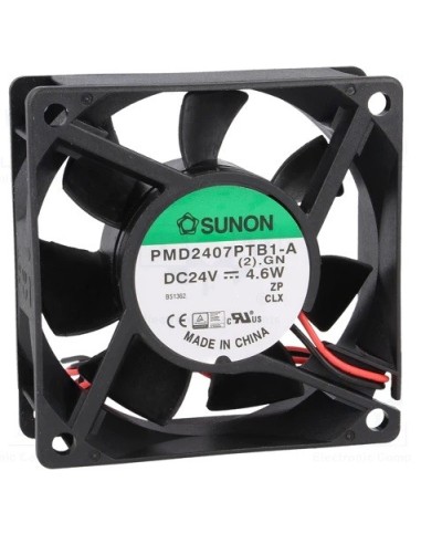 VENTILADOR SUNON 24Vdc 70X70X25mm SISTEMA BOLAS