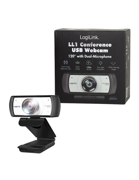 Webcam 1080P 120º Visión Full