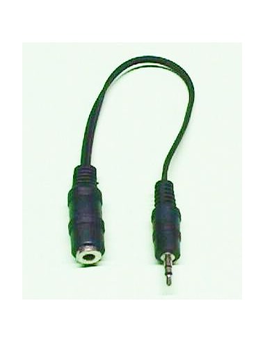 2.5mm STEREO MACHO - 3.5mm STEREO HEMBRA, 0.2m