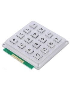 TECLADO MATRICIAL 4X4 METALICO IP-65 16 TECLAS