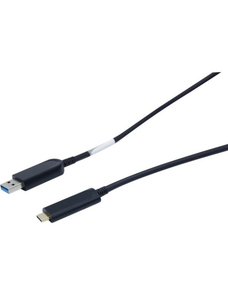 Cable USB 3.2 Gen2 híbrido Tipo-A / Tipo-C - 10 M