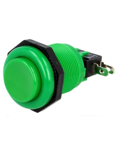 PULSADOR GRANDE ON(ON) 28MM VERDE