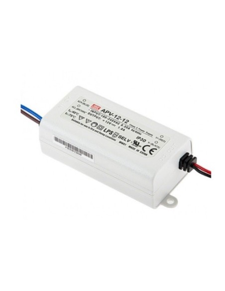FUENTE DE ALIMENTACION 12Vdc 1A IP42 ESTABILIZADA MEAN WELL