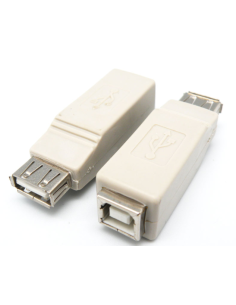 Adaptador USB-A hembra a USB-B hembra
