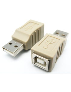 Adaptador USB-A macho - USB-B hembra