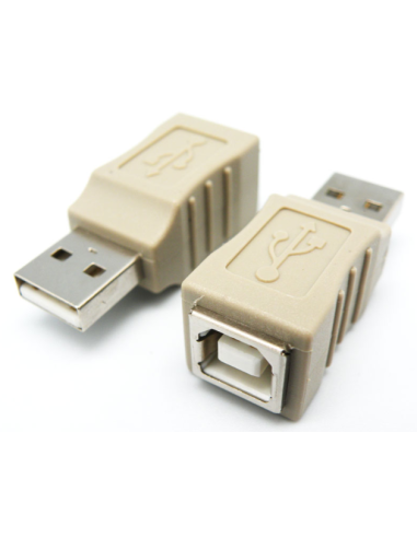 Adaptador USB-A macho - USB-B hembra
