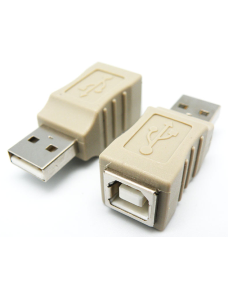 Adaptador USB-A macho - USB-B hembra