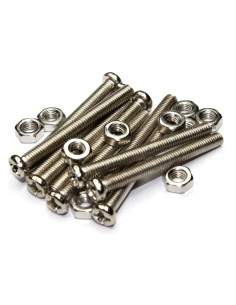 25 TORNILLOS & 25 TUERCAS DE 18mm 1/8W