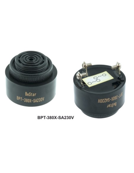 ZUMBADOR 230Vac 90dB TONO CONTINUO & PULSANTE 44mm