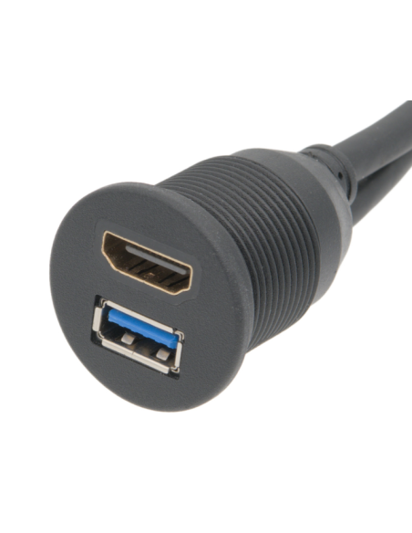 Cables HDMI 2.0 / USB 3.0 90cm chasis