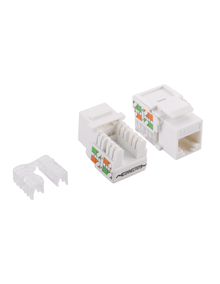Conector Cat.5e Keystone Jack UTP perforación IDC de 90° 18.8 mm de ancho Professional