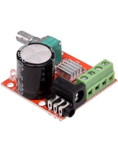 AMPLIFICADOR DE AUDIO ESTEREO 2X10W PAM8610 12VCC