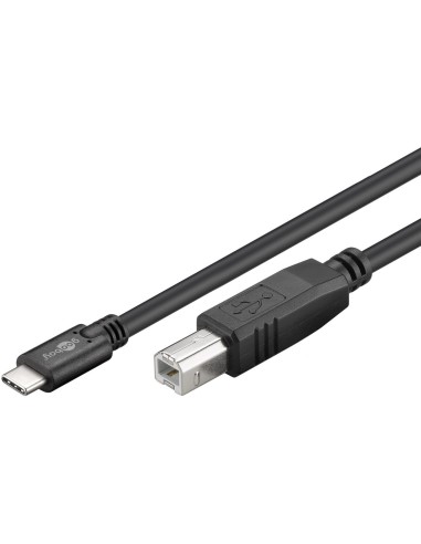 Cable 1mts USB-C a USB-B macho/macho