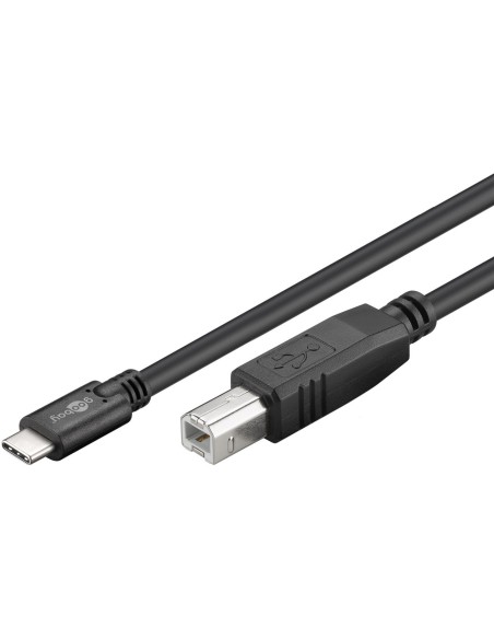 Cable 1mts USB-C a USB-B macho/macho