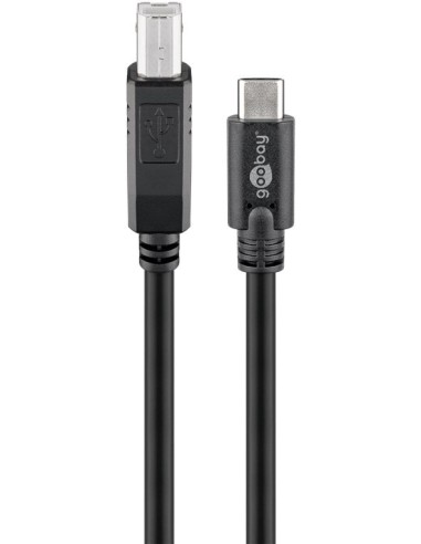 Cable 1mts USB-C a USB-B macho/macho