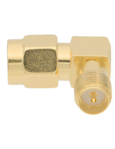 Adaptador R-P SMA macho-hembra 90º