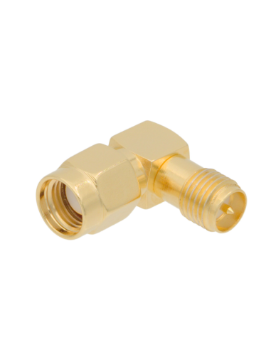 Adaptador R-P SMA macho-hembra 90º