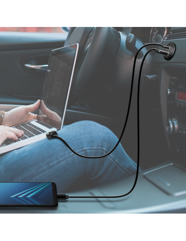 Conector USB A/B dual para chasis