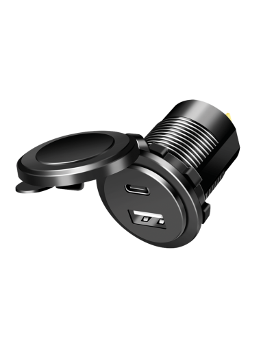 Conector USB A/B dual para chasis