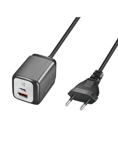 Alimentador dual USB A/C con cable de 1.5mts