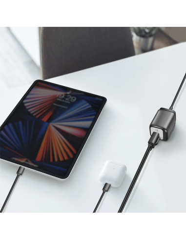 Alimentador dual USB A/C con cable de 1.5mts