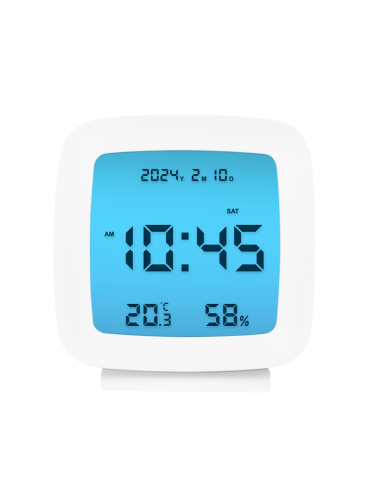 Reloj alarma termo/higrómetro