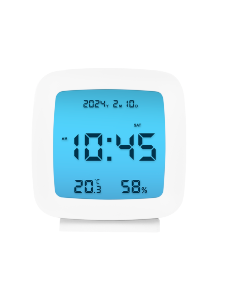 Reloj alarma termo/higrómetro