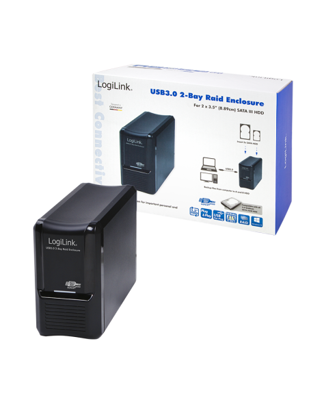 Caja externa RAID 2x HD 3.5" SATA