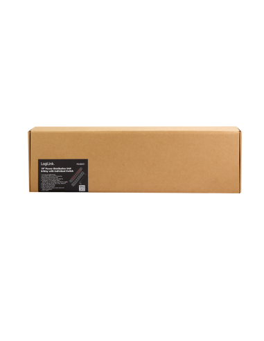 Regleta 8x enchufes 19" 1u con interruptor individual