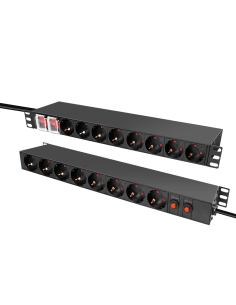 Regleta 16x enchufes 19" doble cara 2