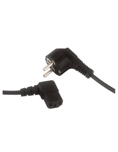 36754/180 Cable de red SCHUKO macho - IEC Hembra acodado