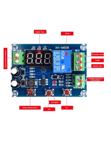 MODULO PROTECTOR DE BATERIAS DE PLOMO DE CARGA & DESCARGA CON DESCONEXION