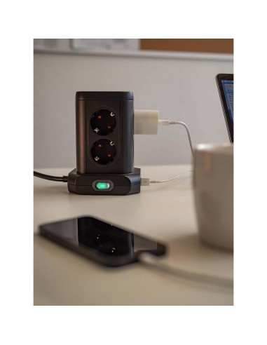 Torre 8 enchufes / 4x USB